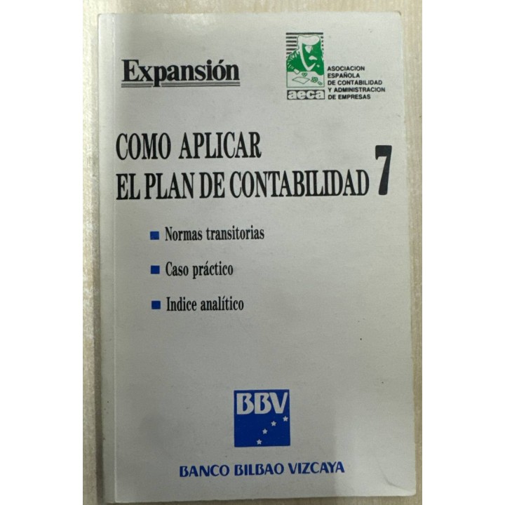 COMO APLICAR EN PLAN DE CONTABILIDAD 7